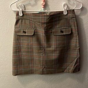 Plaid mini skirt